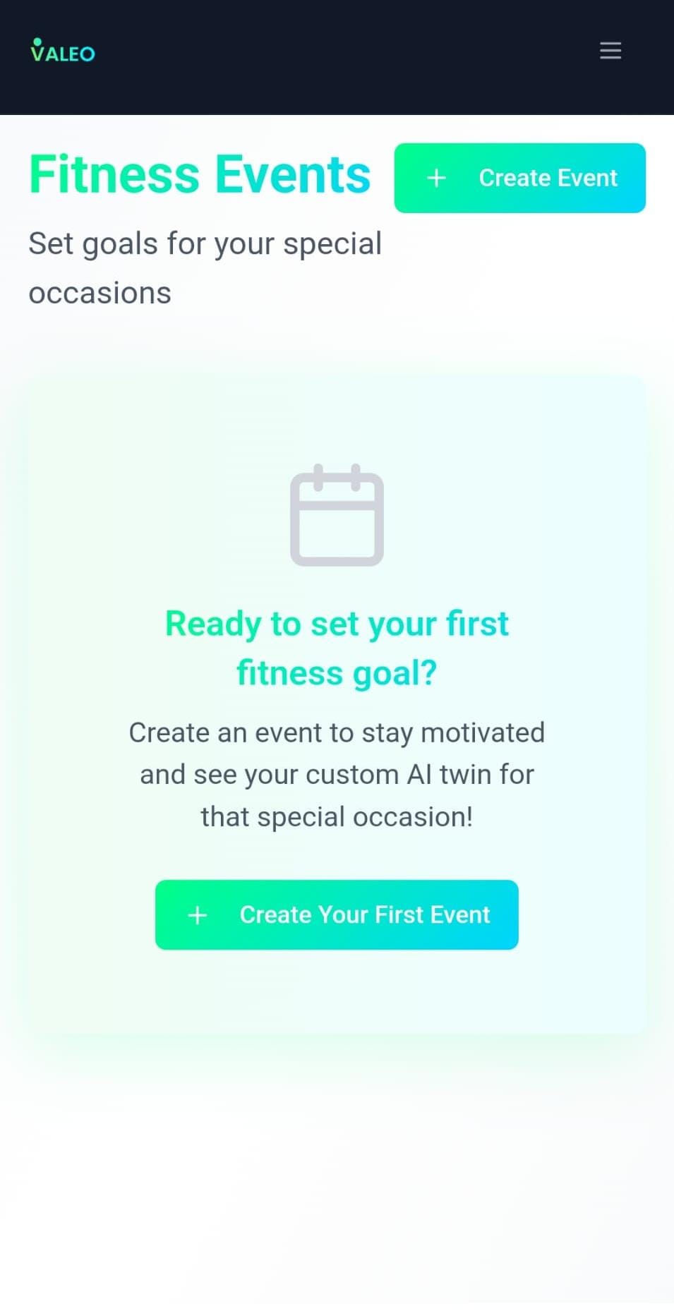 Events in Valeo app mobile
